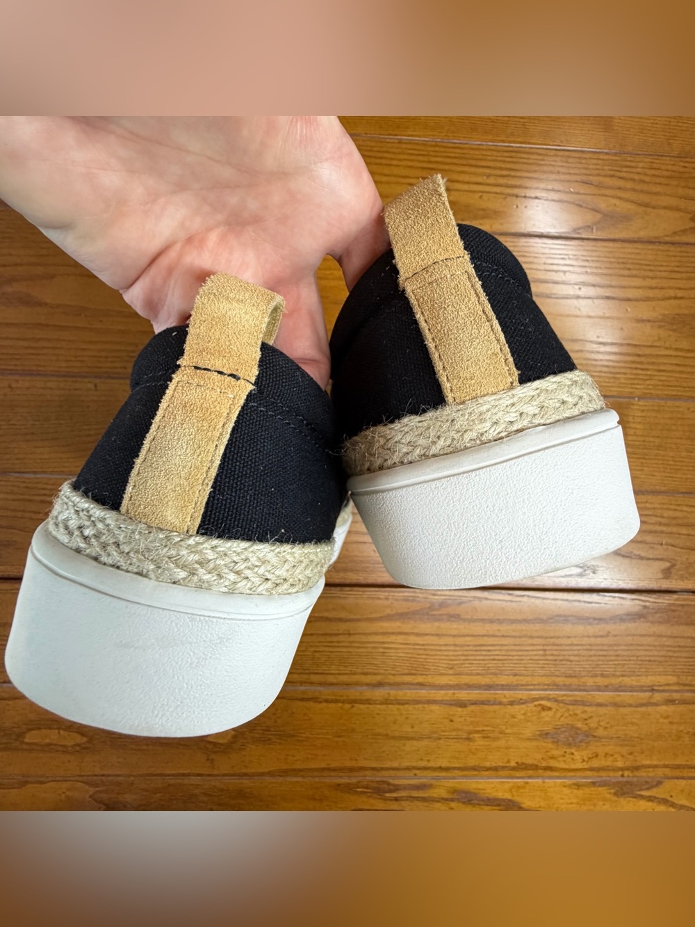 Spenco Men’s Black Canvas Espadrille Sneakers – Size 12 D 🖤 - Picture 6 of 9